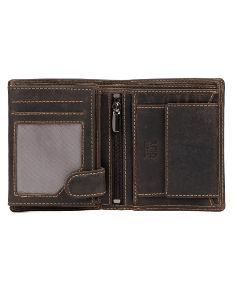 The Tyler Men’s Folded Leather Wallet with Coin Pocket