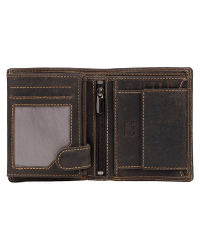 The Tyler Men’s Folded Leather Wallet with Coin Pocket