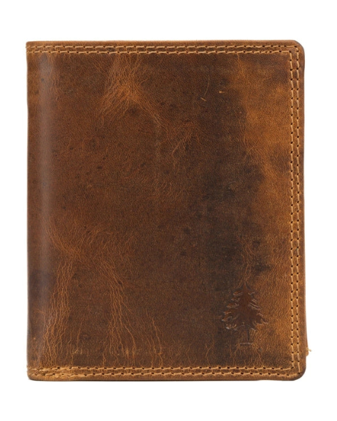 The Tyler Men’s Folded Leather Wallet with Coin Pocket