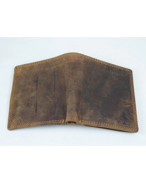 The Tyler Men’s Folded Leather Wallet with Coin Pocket