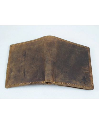 The Tyler Men’s Folded Leather Wallet with Coin Pocket