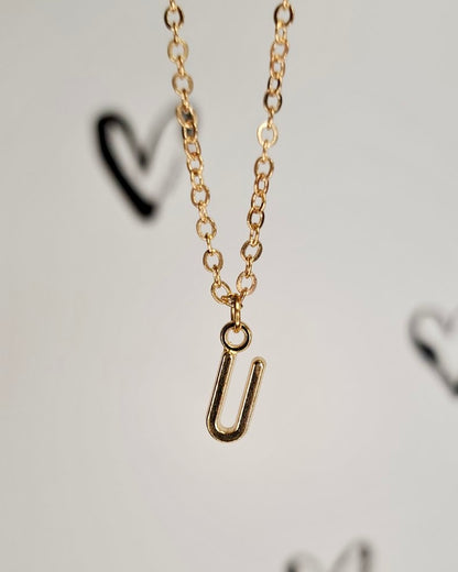 Gold Initial Necklace