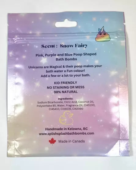 Unicorn Poop Mini Bath Bombs 🍁