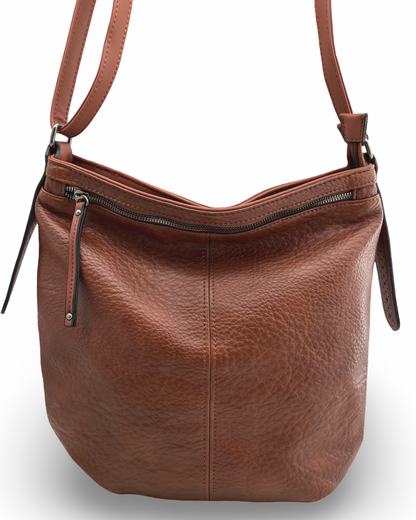 Vegan Leather Hobo Crossbody Bag - 2 COLORS 🍁