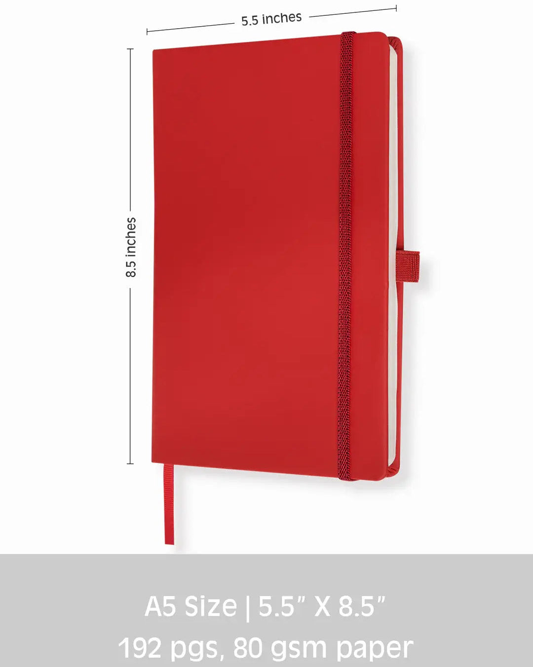 Vegan Leather Lined Notebook - 4 COLORS 🍁