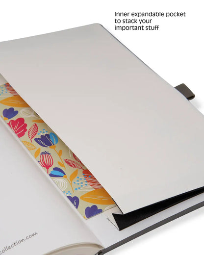 Vegan Leather Lined Notebook - 4 COLORS 🍁