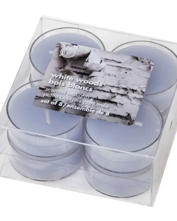 White Woods Tealight Candles