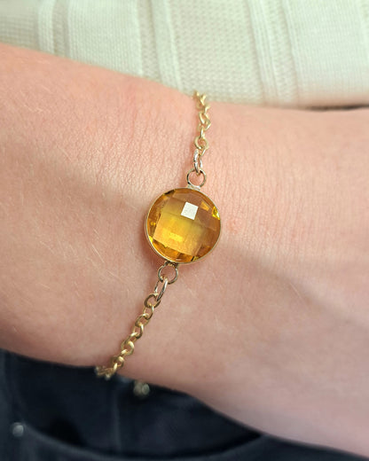 Gold Crystal Glide Bracelet