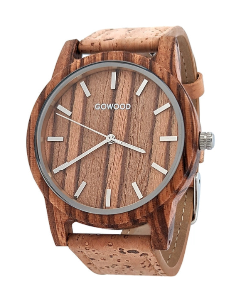 Zebra Wood + Cork Watch 🍁