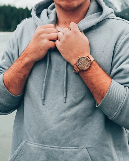 Zebra Wood + Cork Watch 🍁