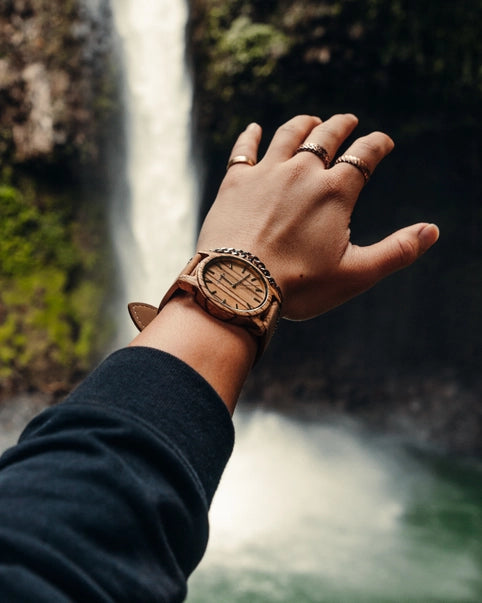 Zebra Wood + Cork Watch 🍁