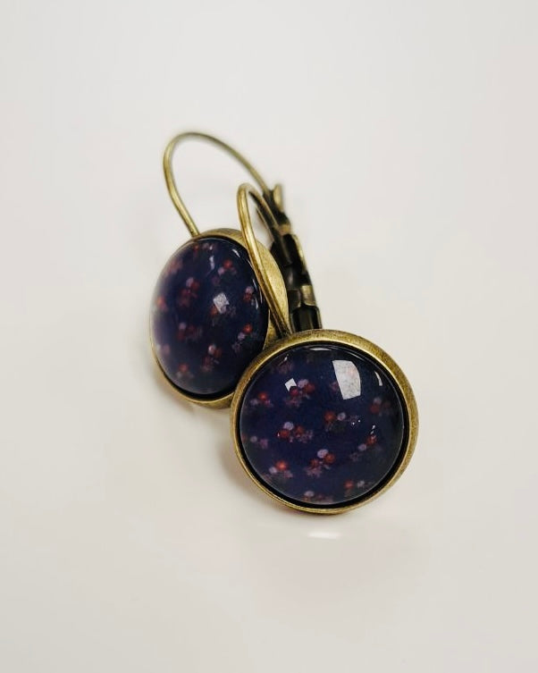 Zephyr Posy Cabochon Drop Earrings