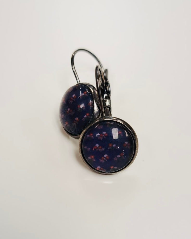 Zephyr Posy Cabochon Drop Earrings