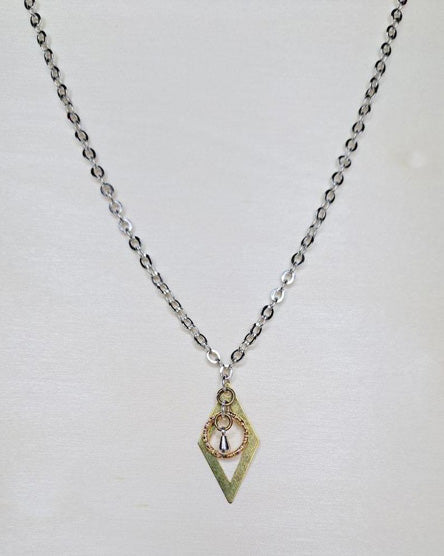 Diamond Dainty Silver Minimalist Necklace