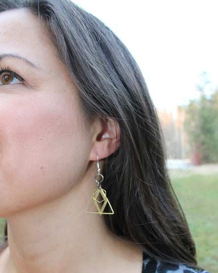 geometric shape shaker earrings, part 2