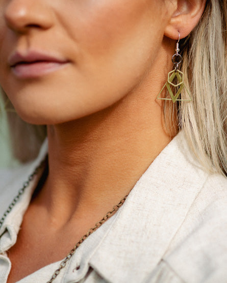 geometric shape shaker earrings, part 2
