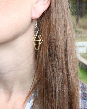 geometric shape shaker earrings
