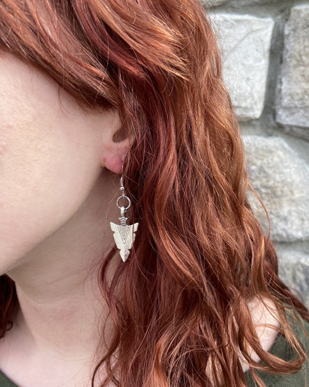 silver arrowhead earrings