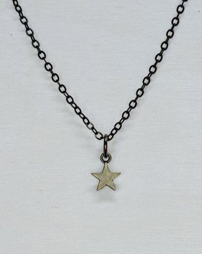 Star Brass Short Necklace