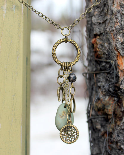 lucky stone necklace