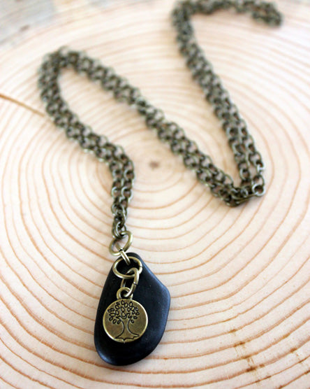 Charm + Stone Necklaces – Tumbled Earth