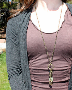 lucky stone necklace