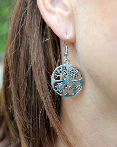 silver seasons earrings