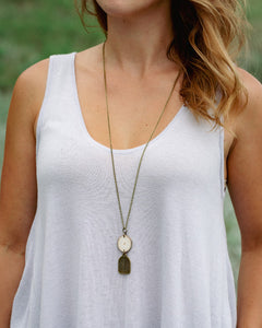 wooden tree necklace